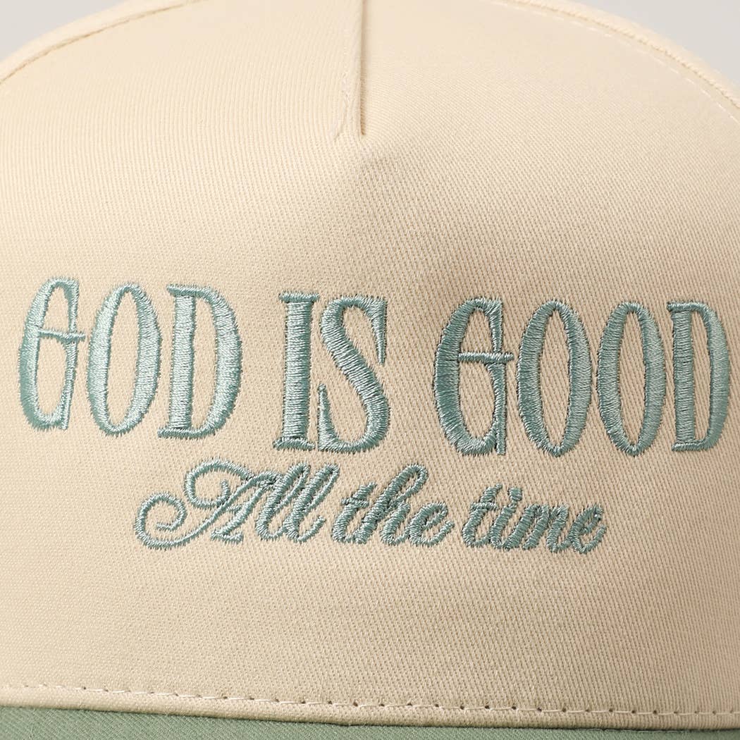 God Is Good All The Time Trucker Hat- The Gathering Cafe
