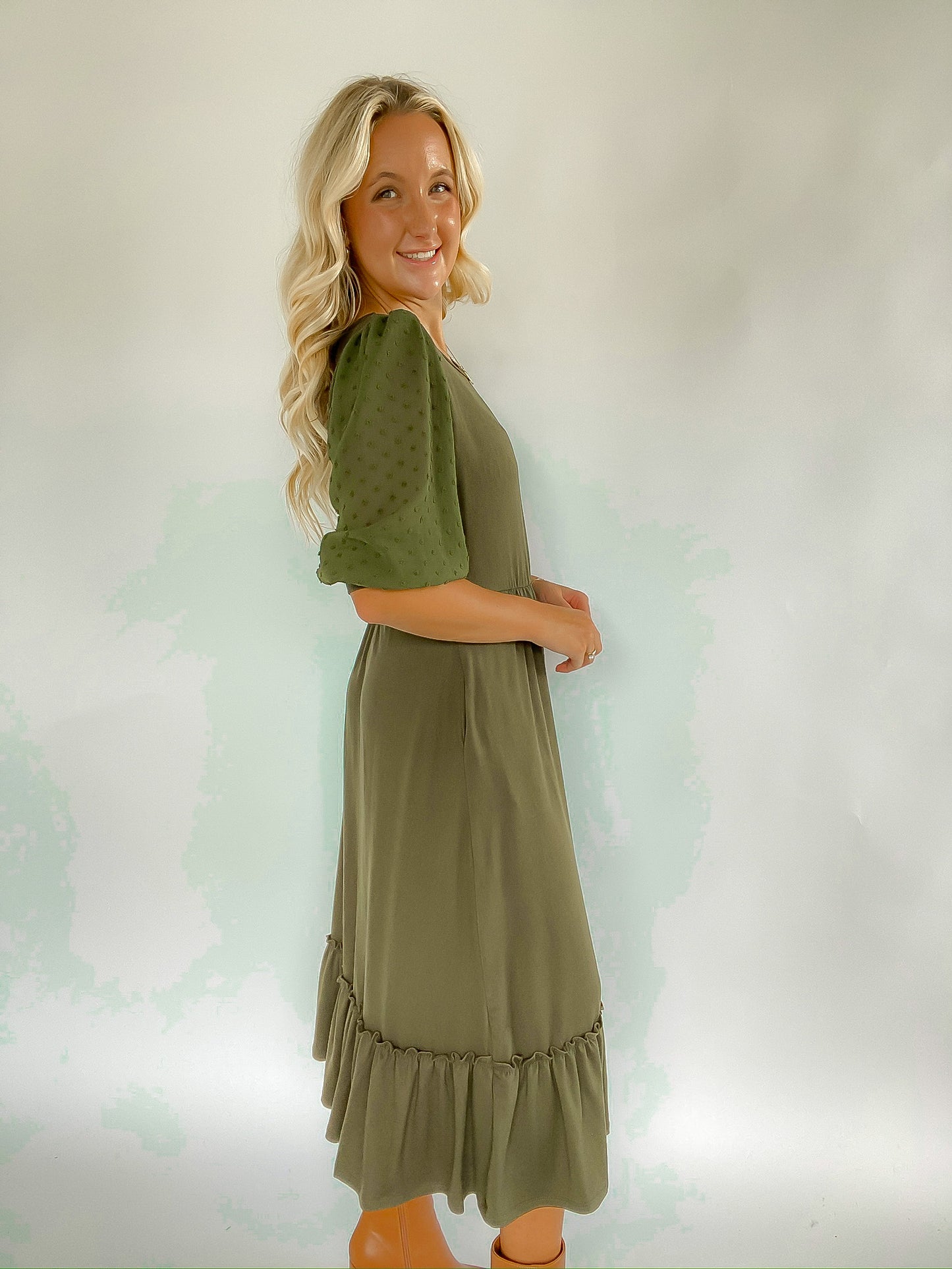 Swiss Dot Maxi Dress