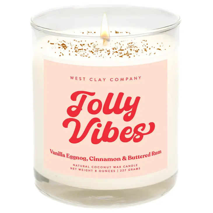 West Clay Company- Christmas JOLLY VIBES Candle