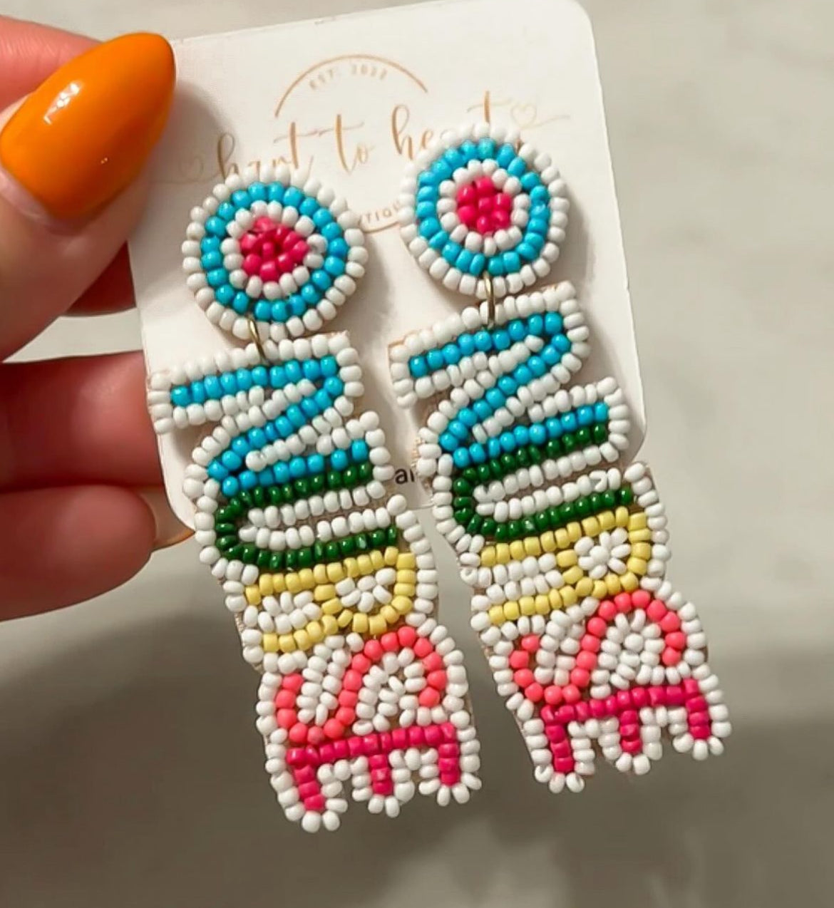 Beaded Nurse Earrings