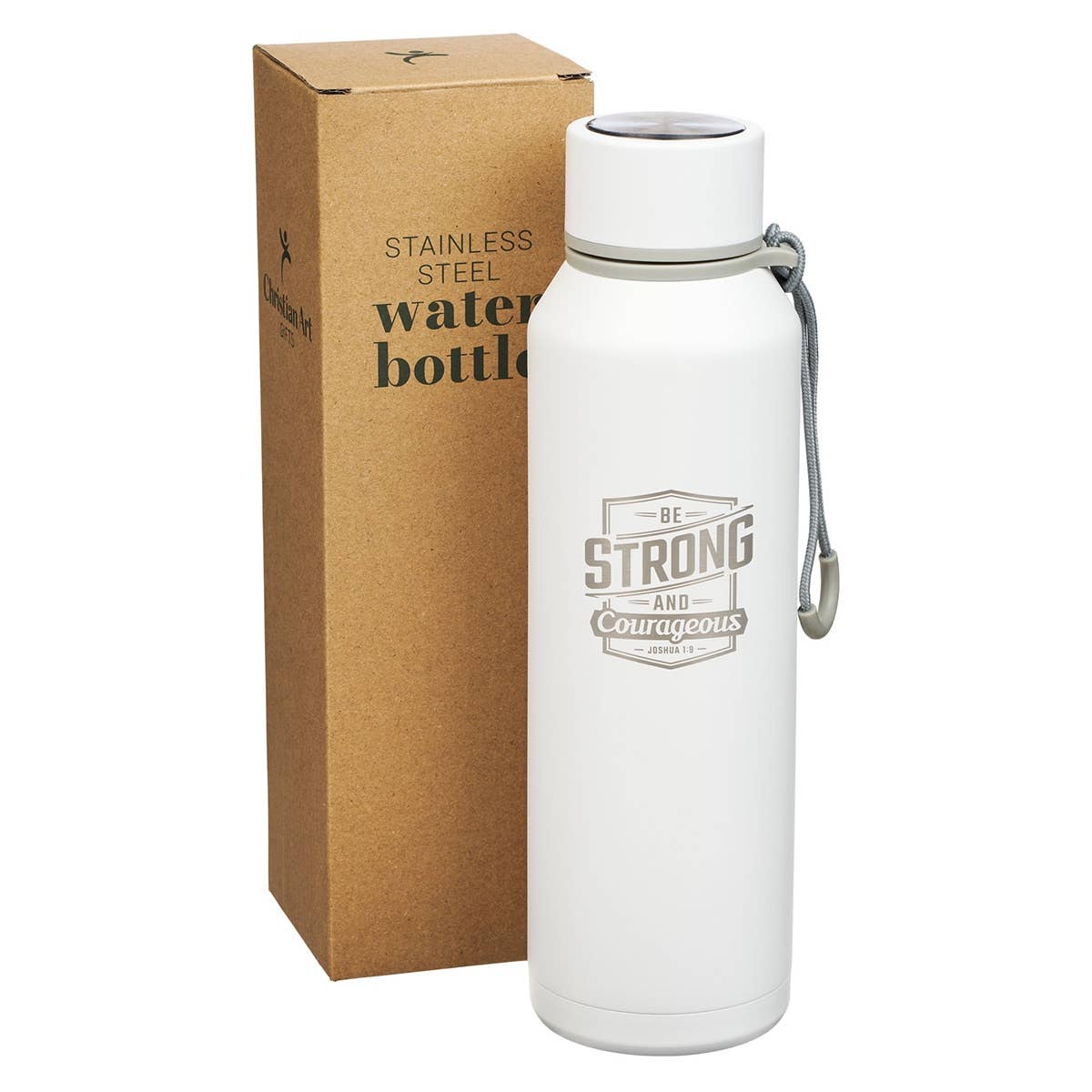 Be Strong and Courageous Water Bottle- Water Bottle