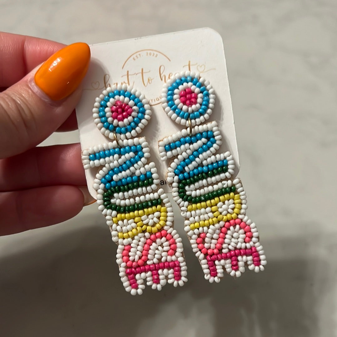 Beaded Nurse Earrings
