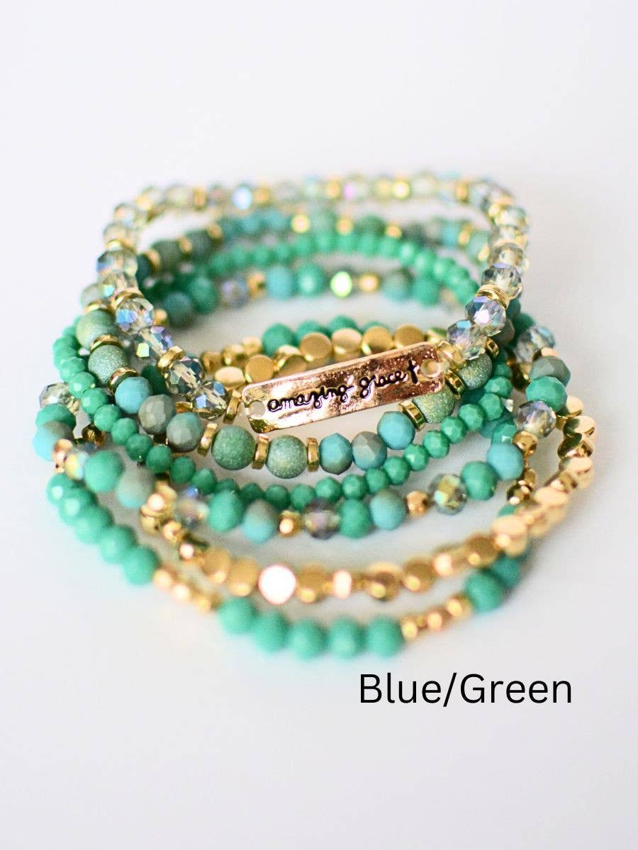 Amazing Grace Bracelet Stack- The Gathering Cafe