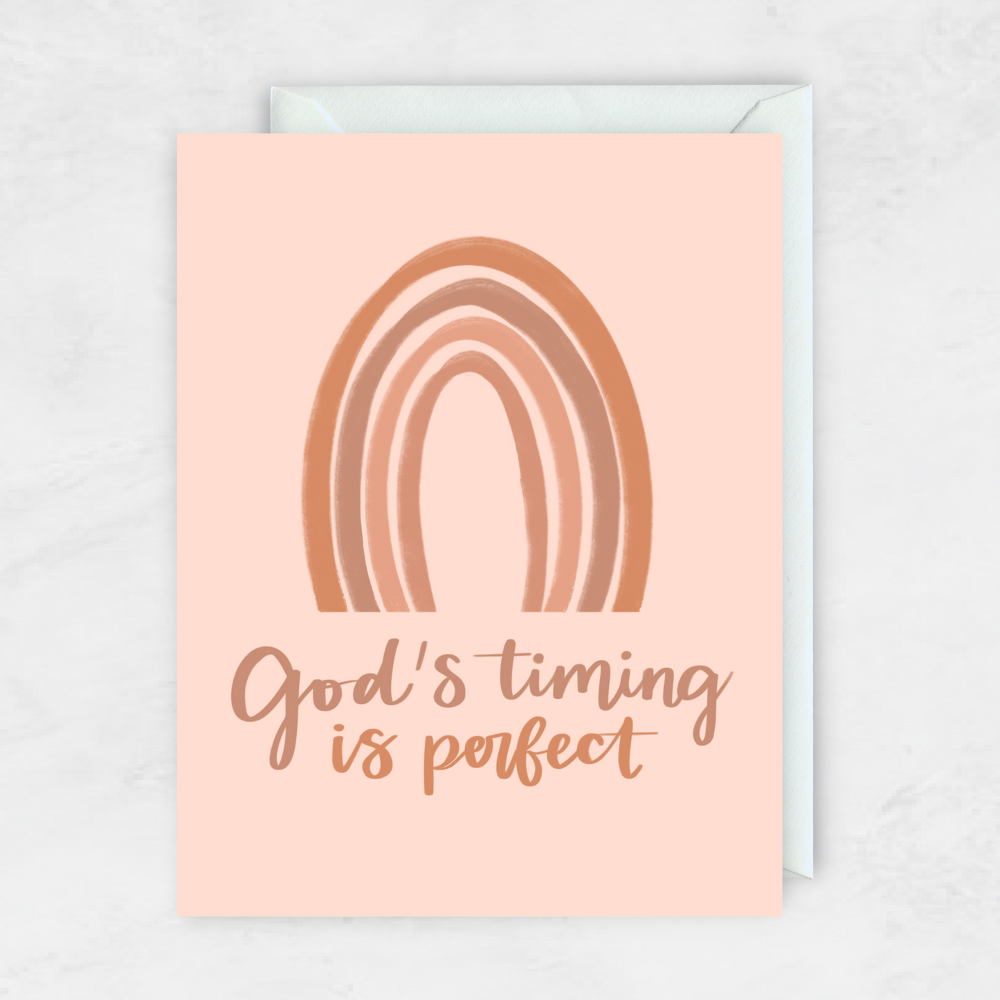 God's Timing Is Perfect- Greeting Card- The Gathering Cafe