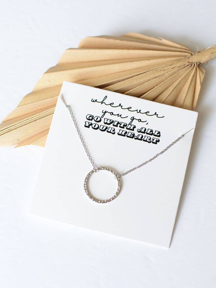 Go With All Your Heart Necklace- The Gathering Cafe