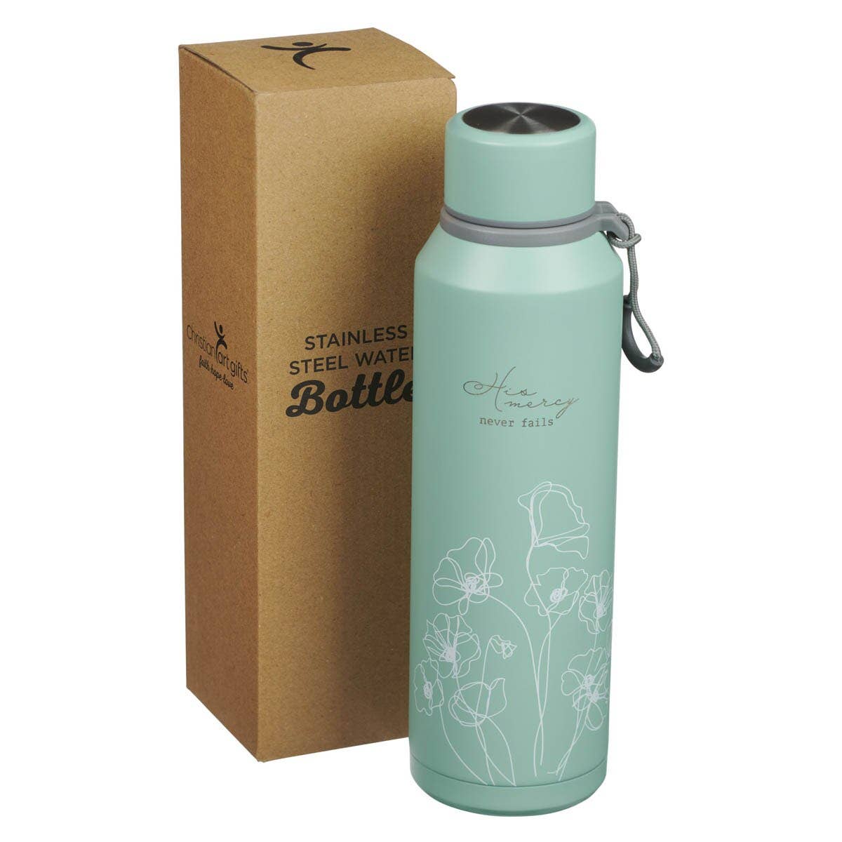 Mint New Morning Mercies Water Bottle- The Gathering Cafe