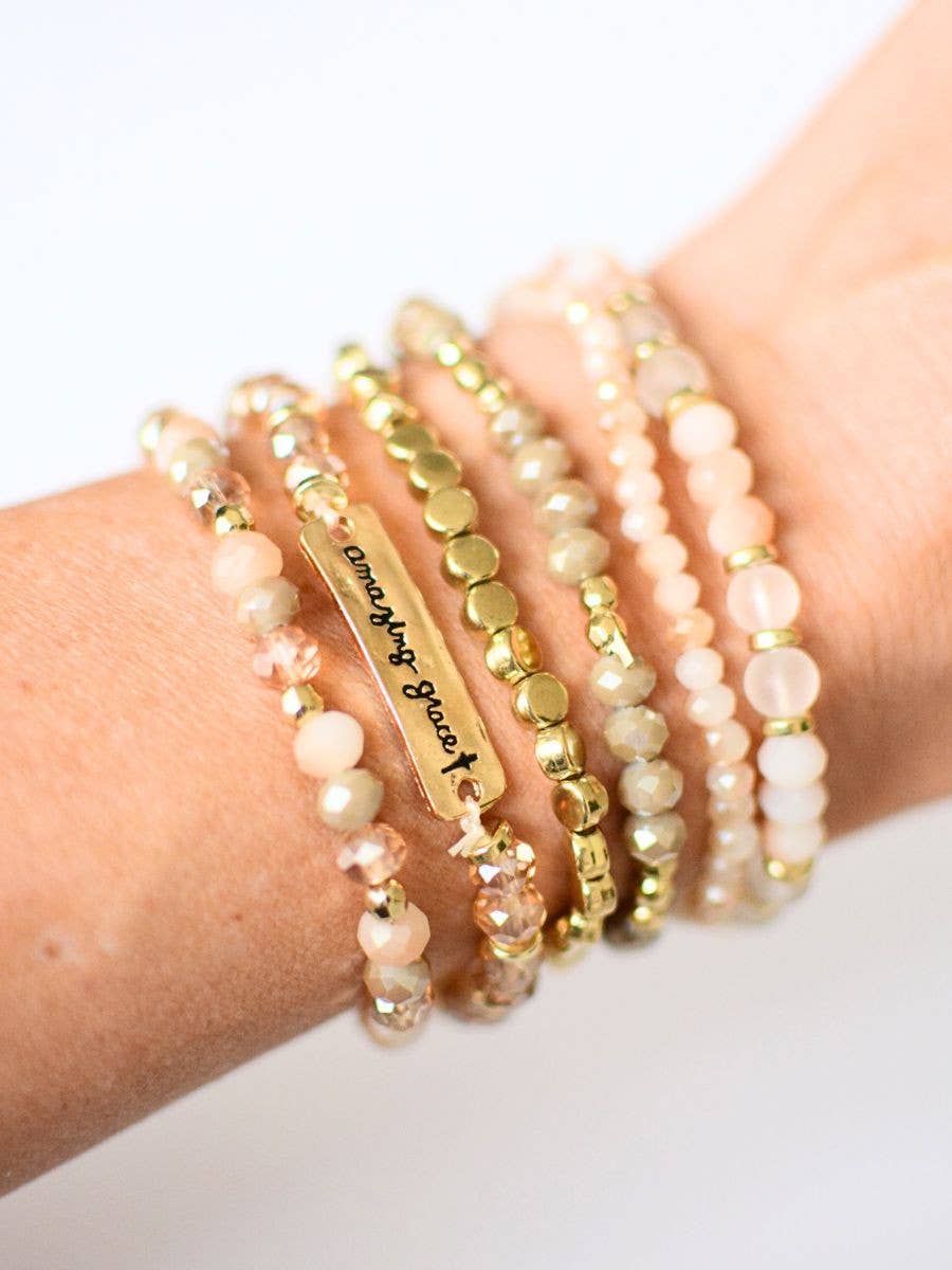 Amazing Grace Bracelet Stack- The Gathering Cafe