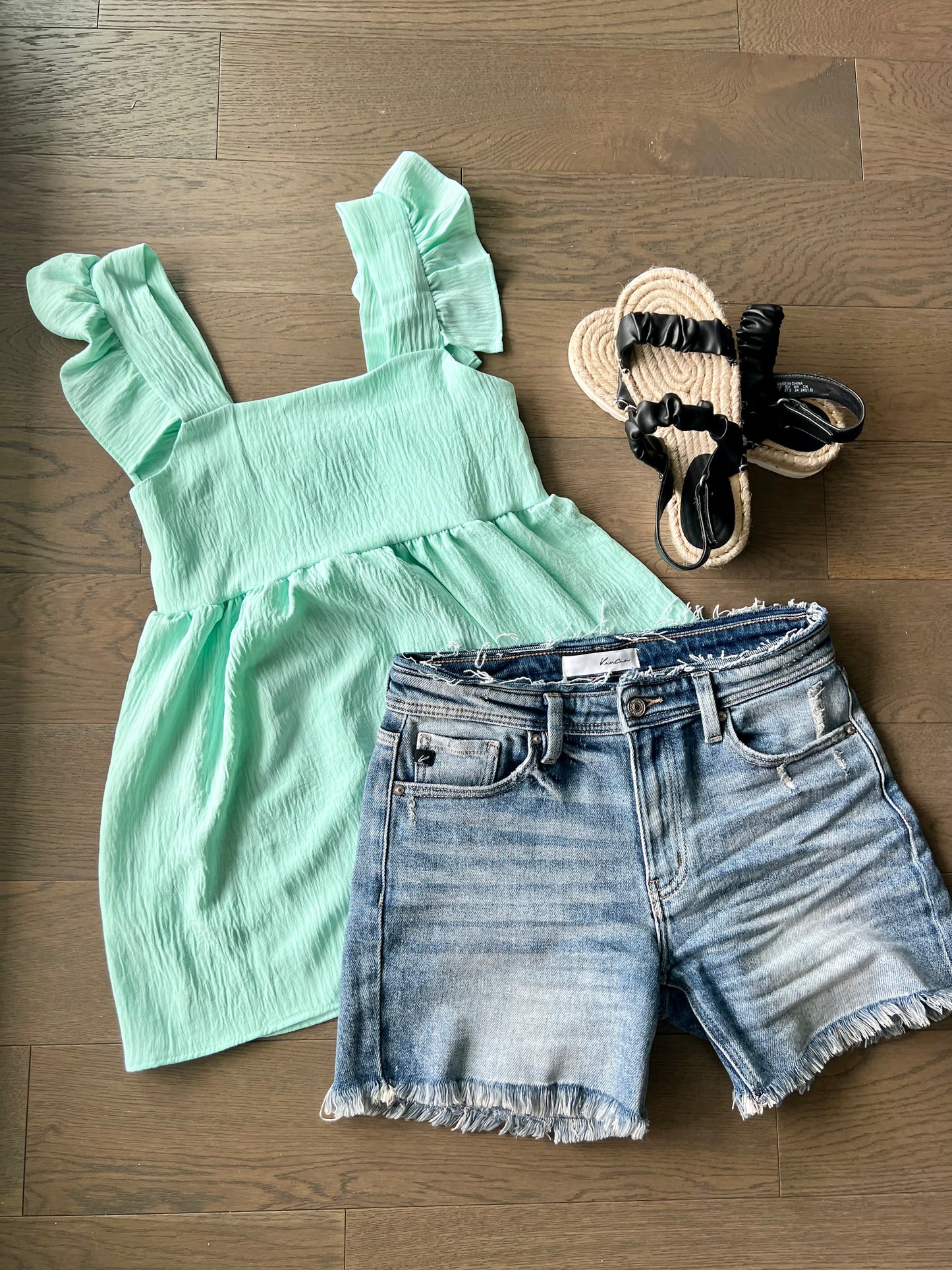 Sunny Day Babydoll Top - Teal