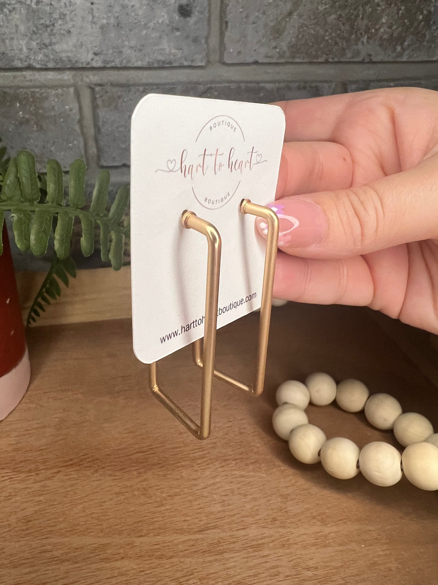 Rectangle Dangle Earrings