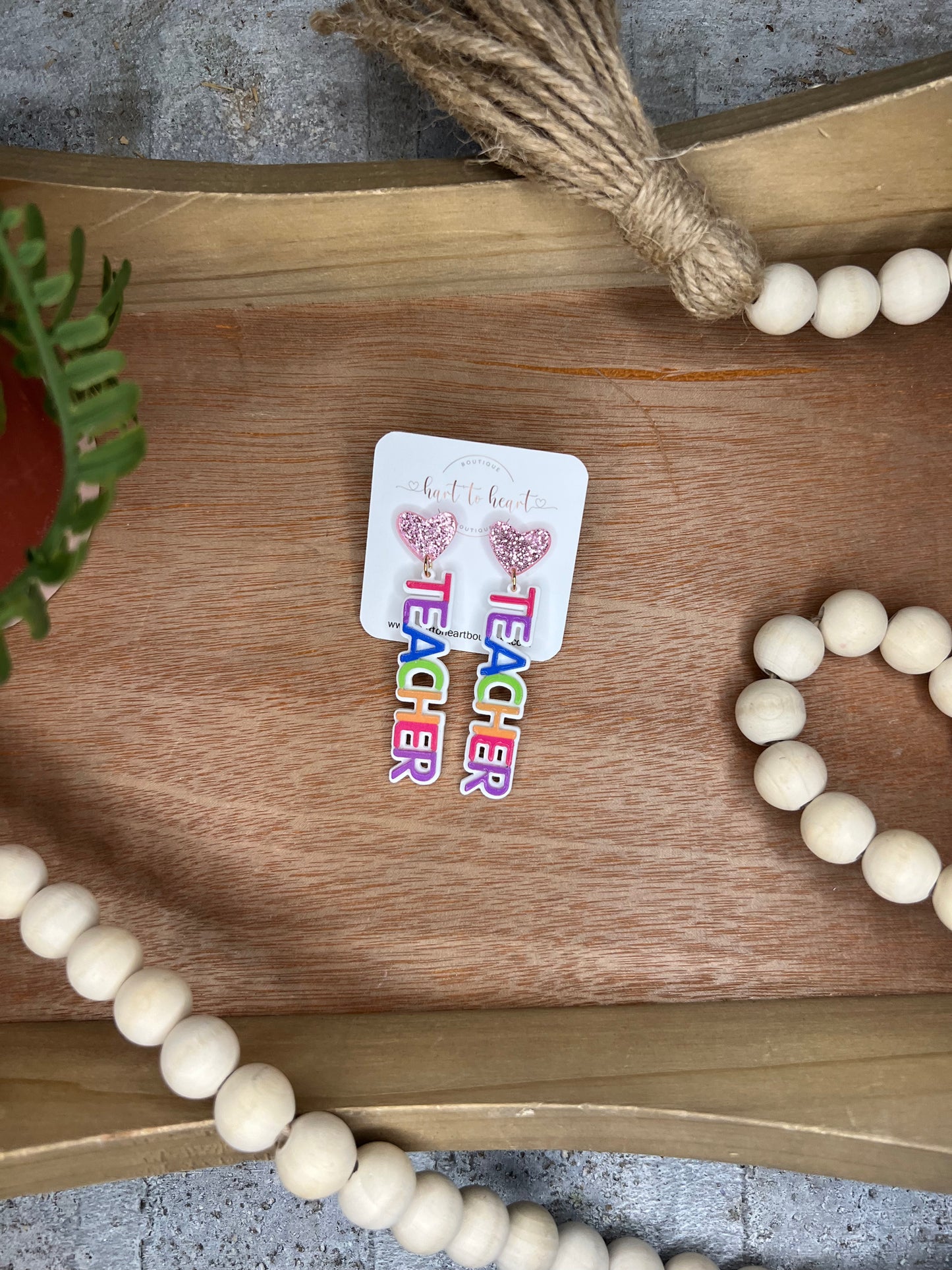 Teacher Dangle Earrings