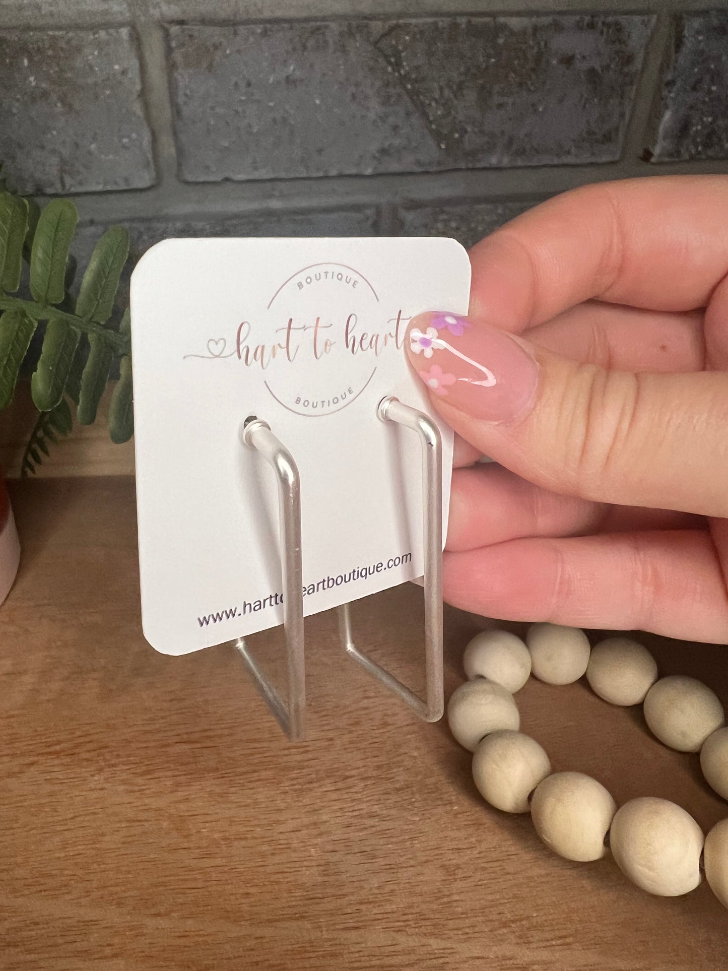 Rectangle Dangle Earrings