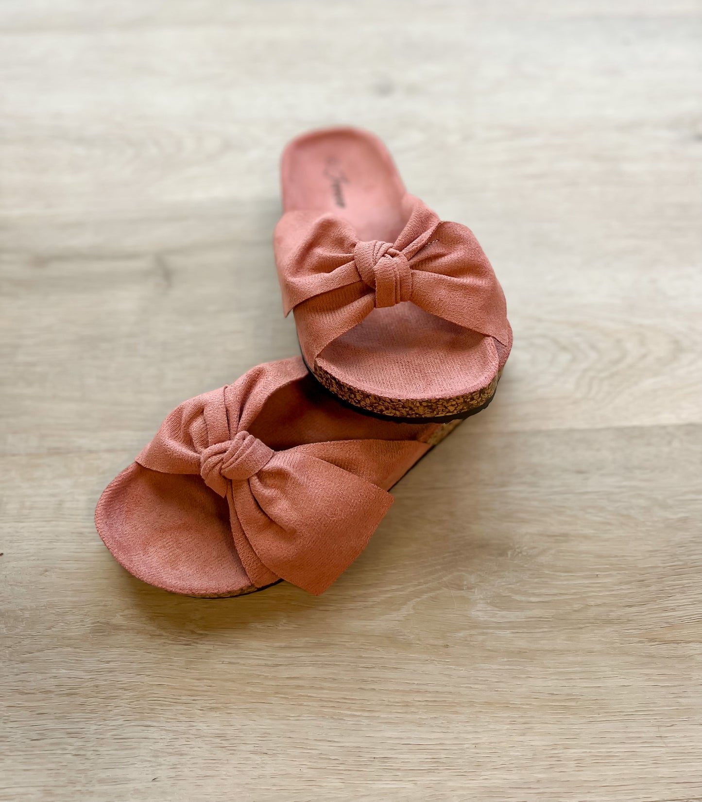 Bow Suede Sandals