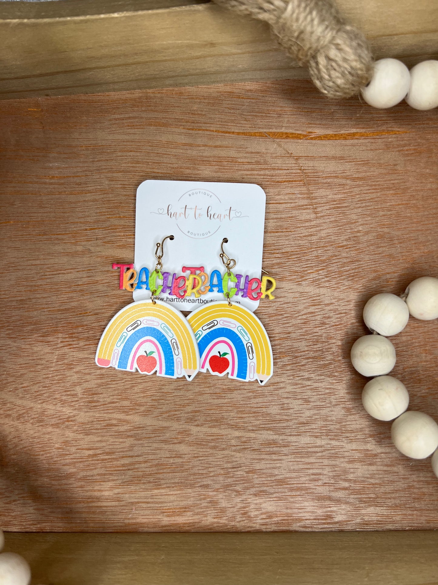 Teacher Acrylic Earrings