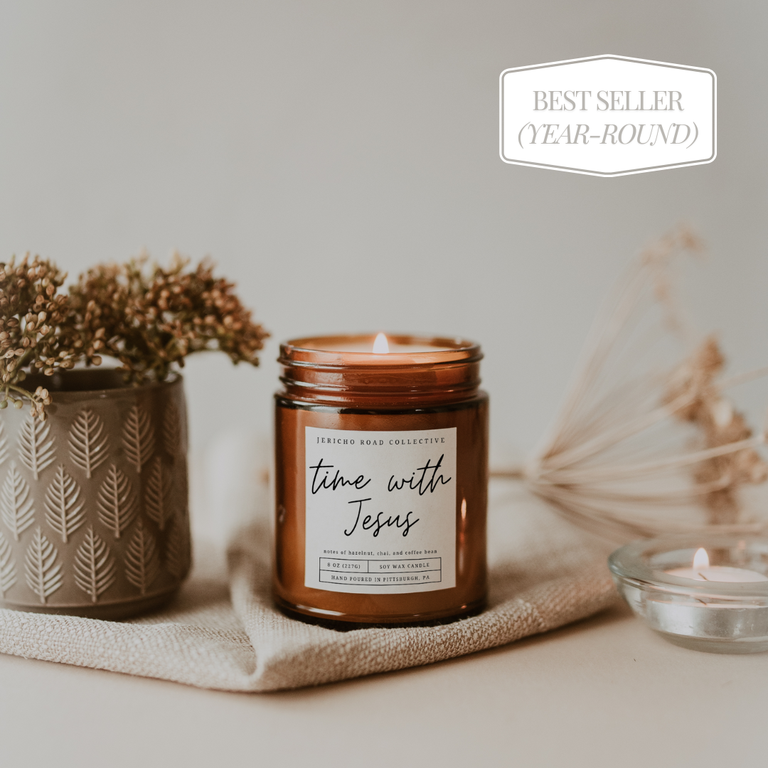 Time With Jesus Soy Wax Candle- The Gathering Cafe