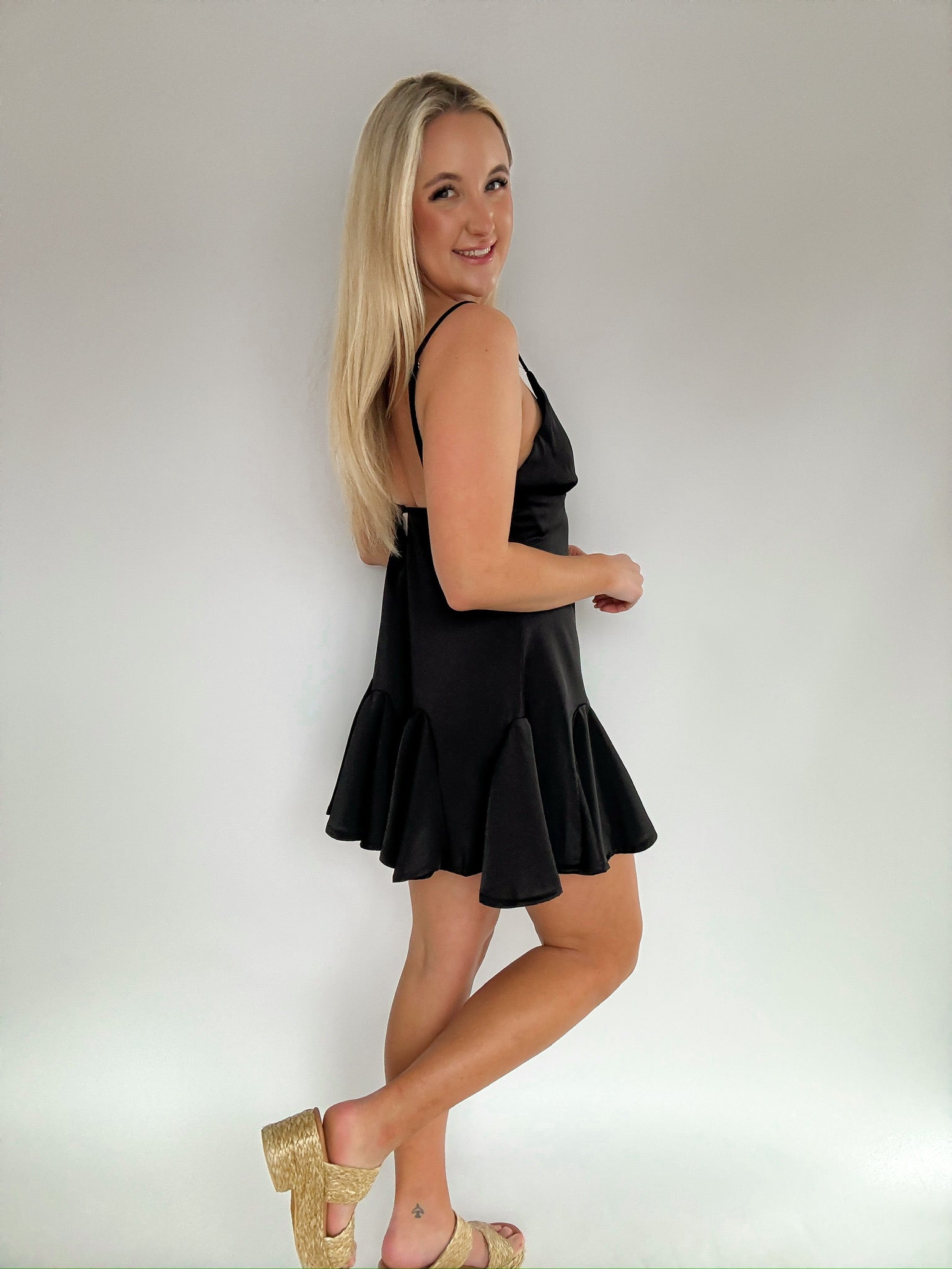 Flare Slip Dress Salon 209 Hart to Heart Boutique Flare Slip Dress Salon 209 Hart to Heart Boutique