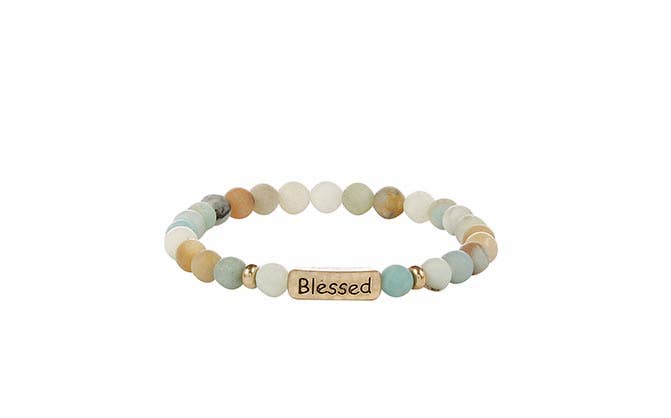 Stretch Stone Beads Bracelet-The Gathering Cafe