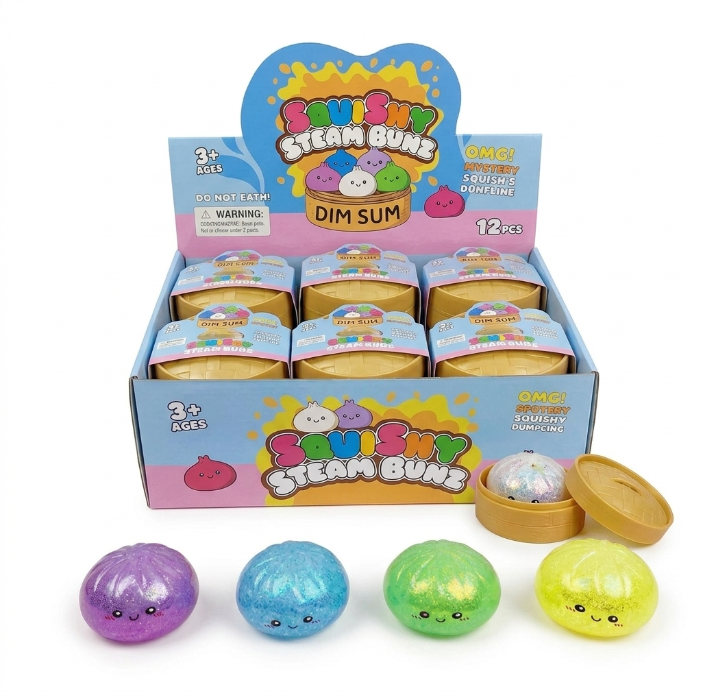 Dumpling Squishy  – Viral Mystery Dumplings GLITTER Edition