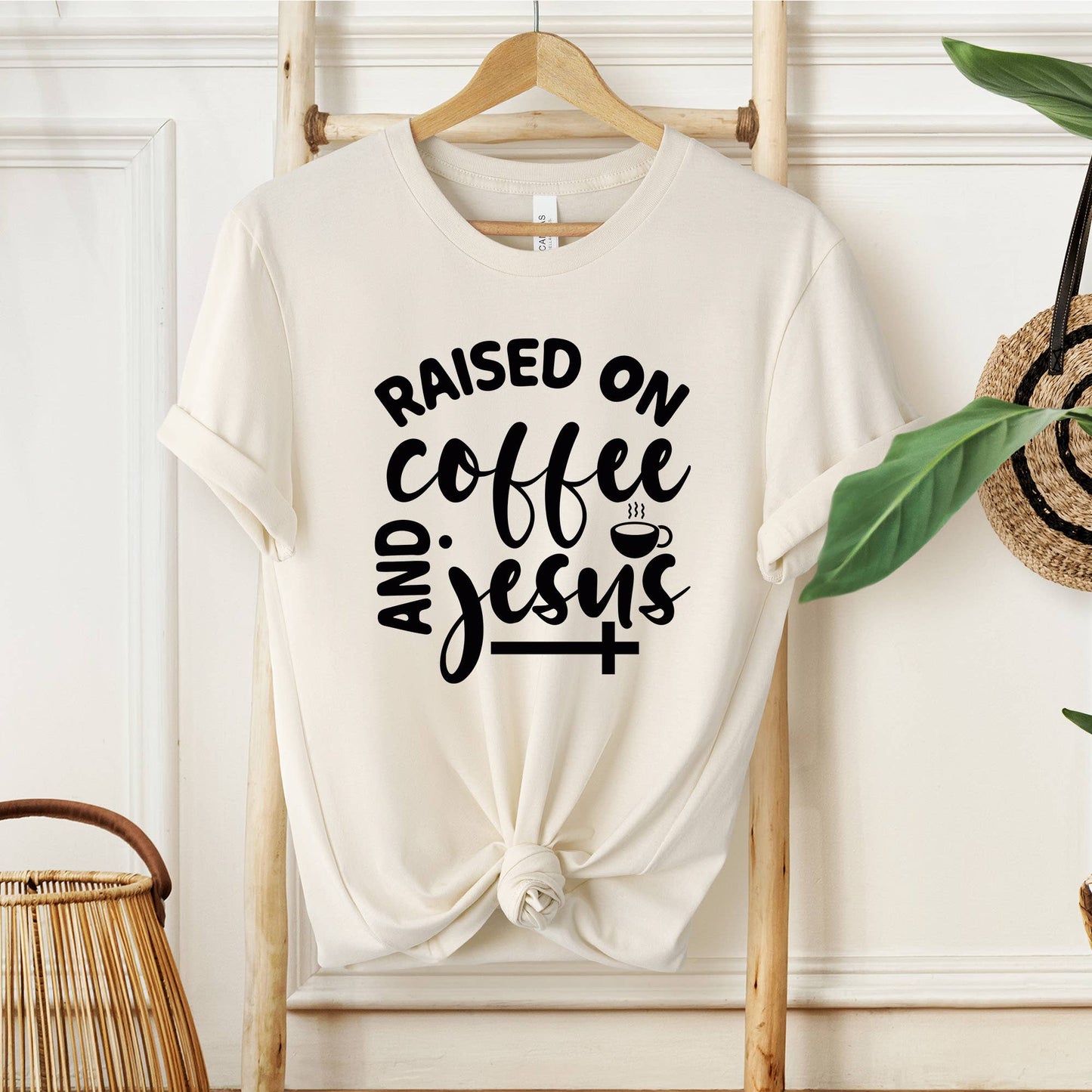 Raised On Coffee And Jesus Shirt, Christian Shirt