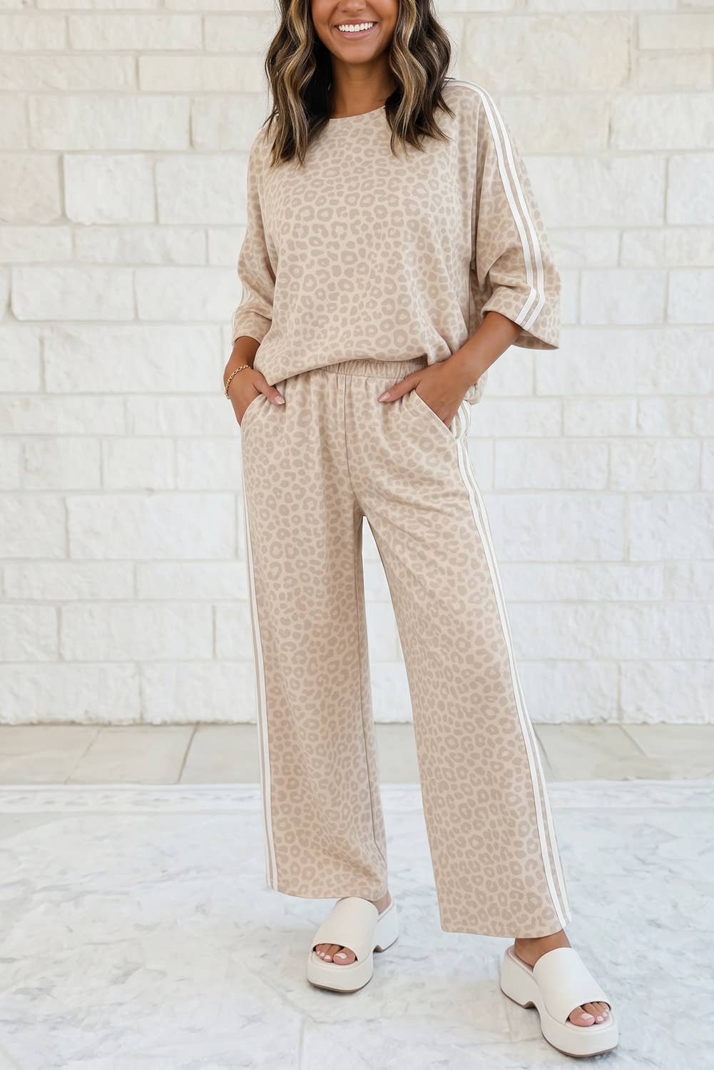 Leopard Print Pant Set PREORDER