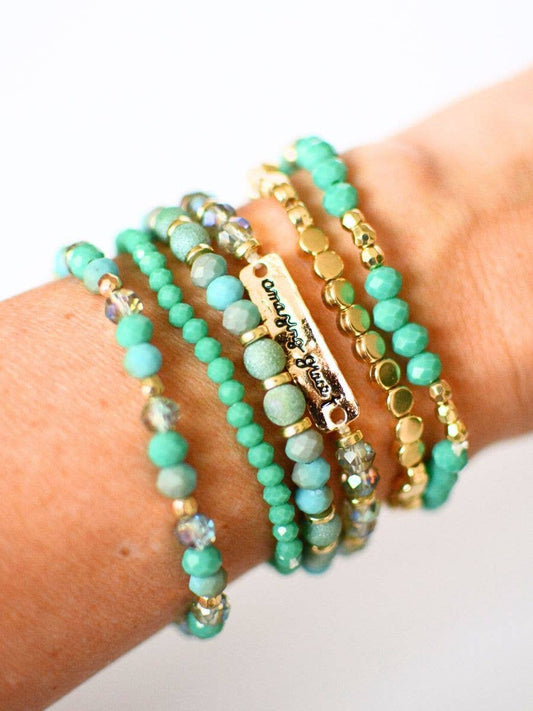 Amazing Grace Bracelet Stack- The Gathering Cafe