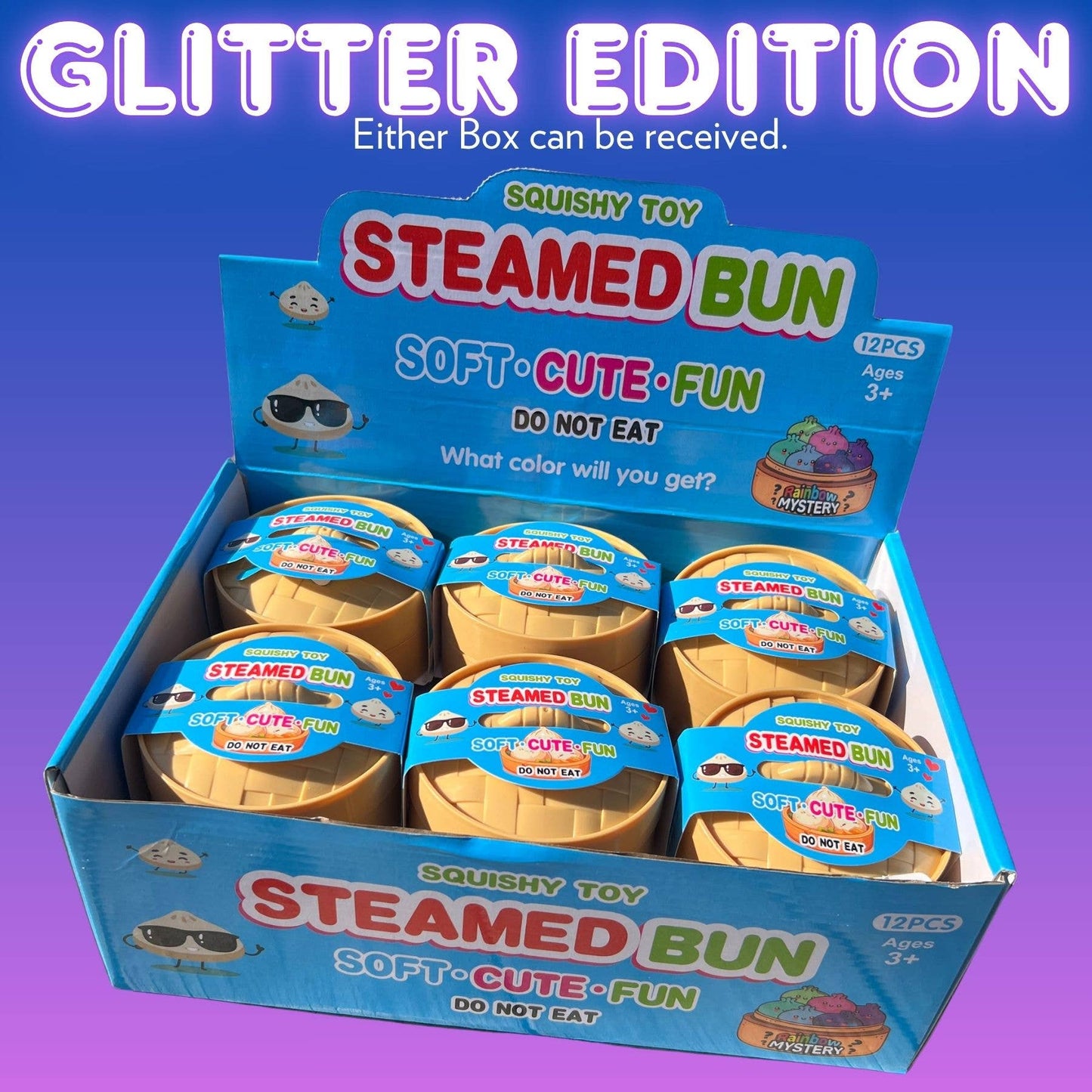 Dumpling Squishy  – Viral Mystery Dumplings GLITTER Edition