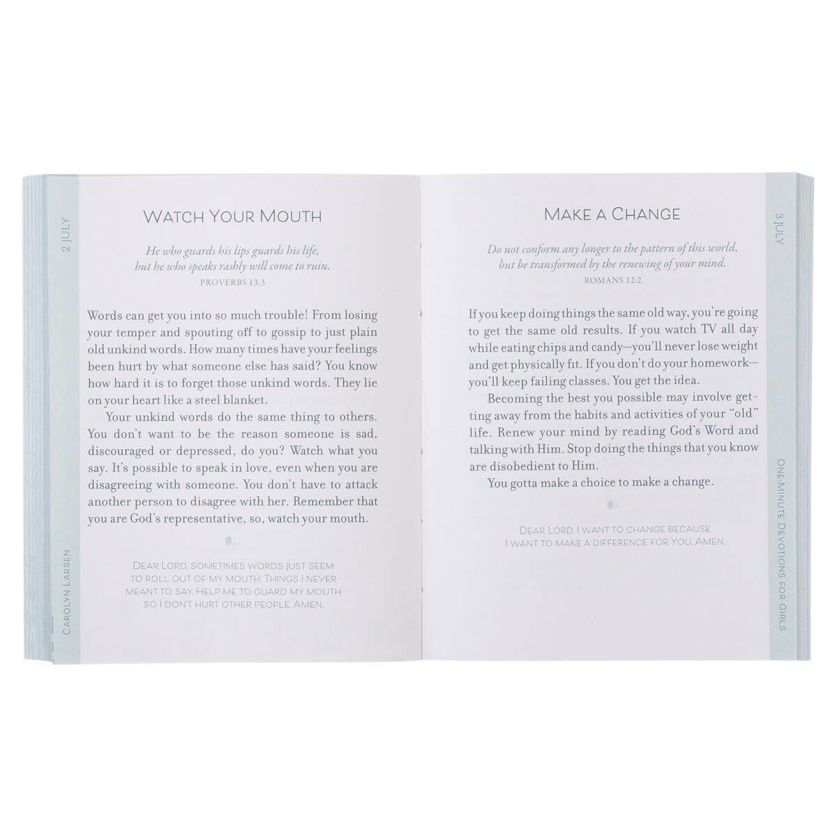 One-Minute Devotions for Girls- The Gathering Cafe