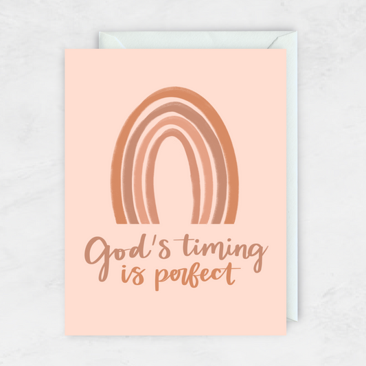 God's Timing Is Perfect- Greeting Card- The Gathering Cafe