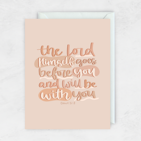 The Lord Himself Goes Before You- Greeting Card- The Gathering Cafe