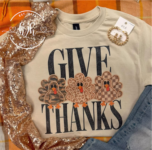 Give Thanks Turkey Tee
