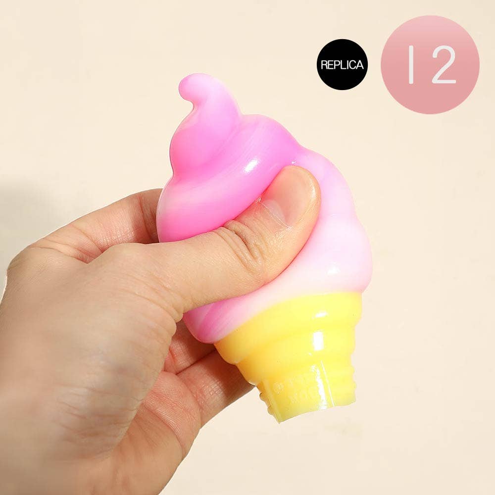 Ice Cream Cone Squishy Toy – Nee Doh Style Stress Toy