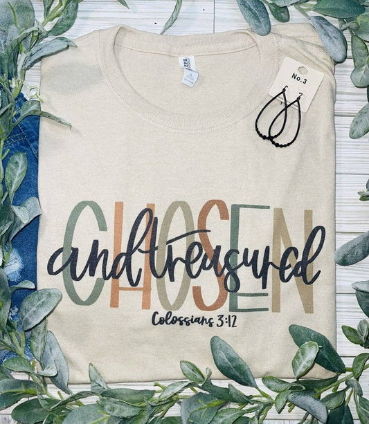 Chosen and Treasured Tee- The Gathering Cafe