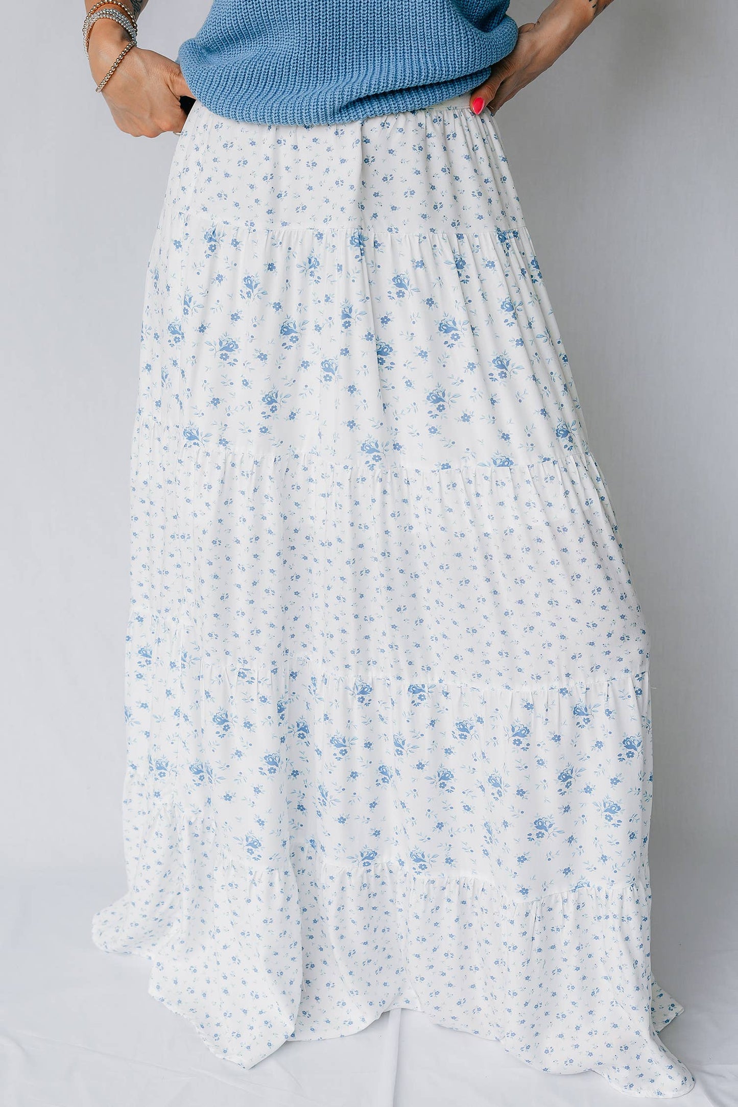 High Waist Boho Maxi Skirt- PREORDER