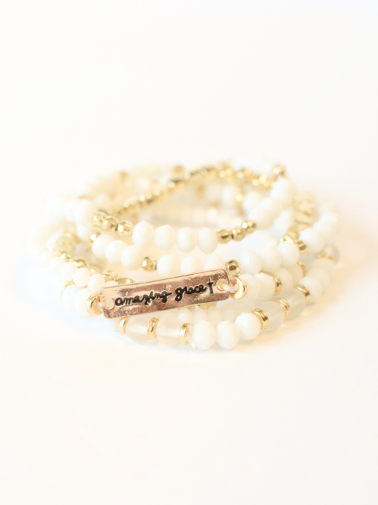 Amazing Grace Bracelet Stack- The Gathering Cafe