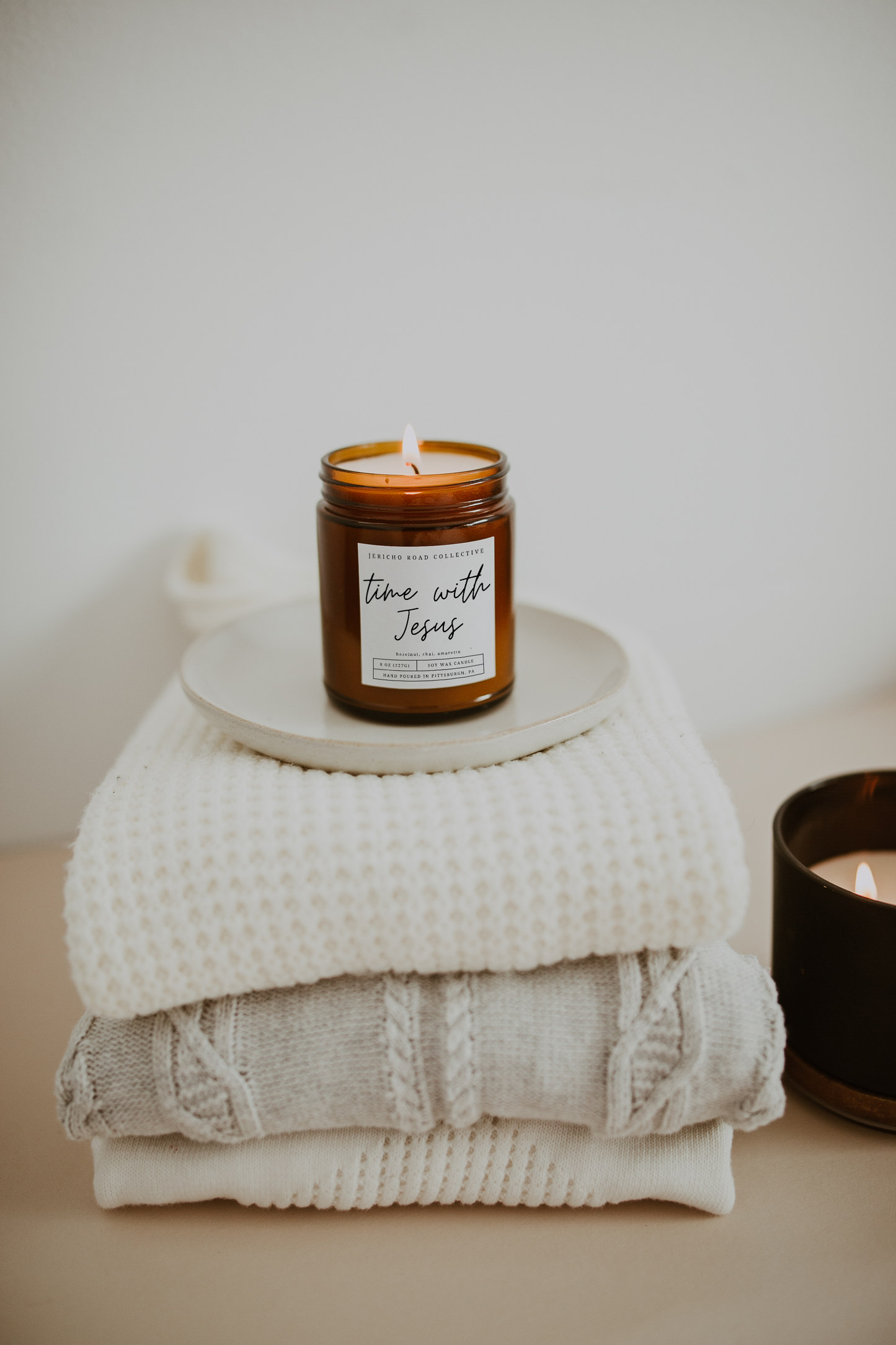 Time With Jesus Soy Wax Candle- The Gathering Cafe