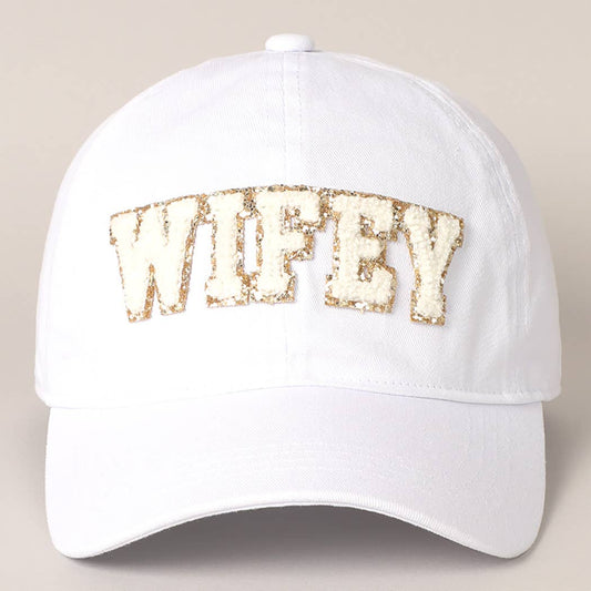 Wifey Chenille Letter Cap- The Gathering Cafe