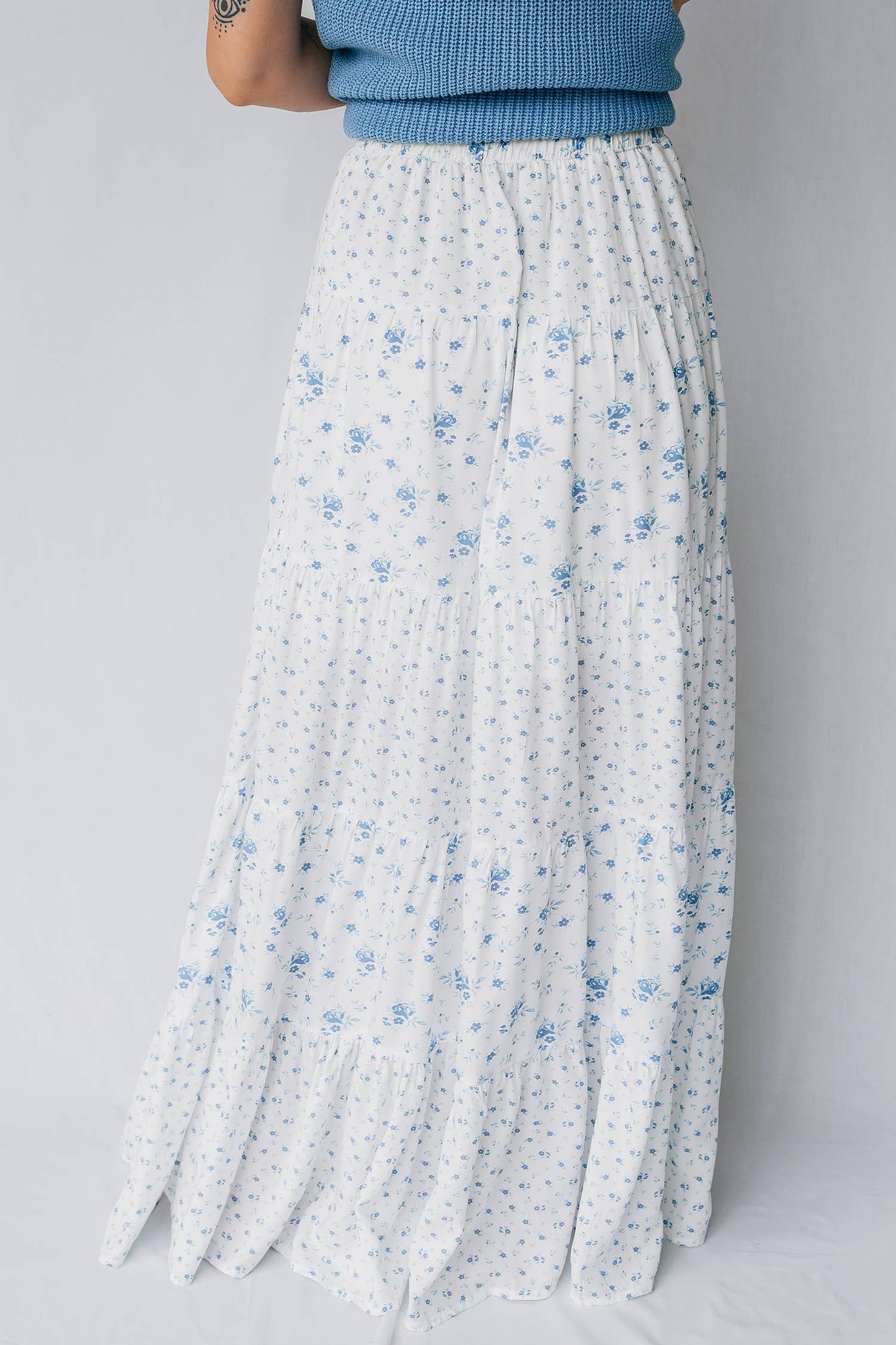 High Waist Boho Maxi Skirt- PREORDER