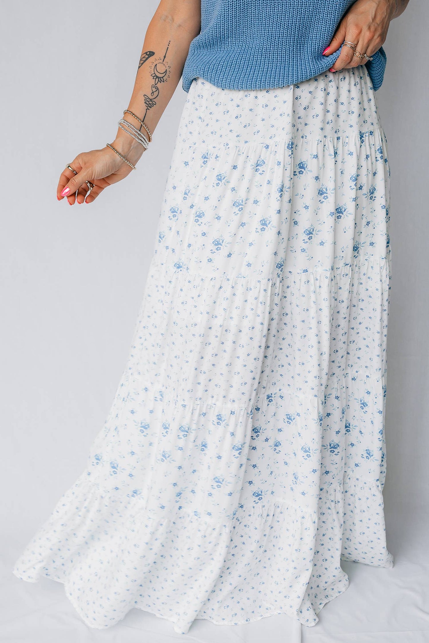 High Waist Boho Maxi Skirt- PREORDER