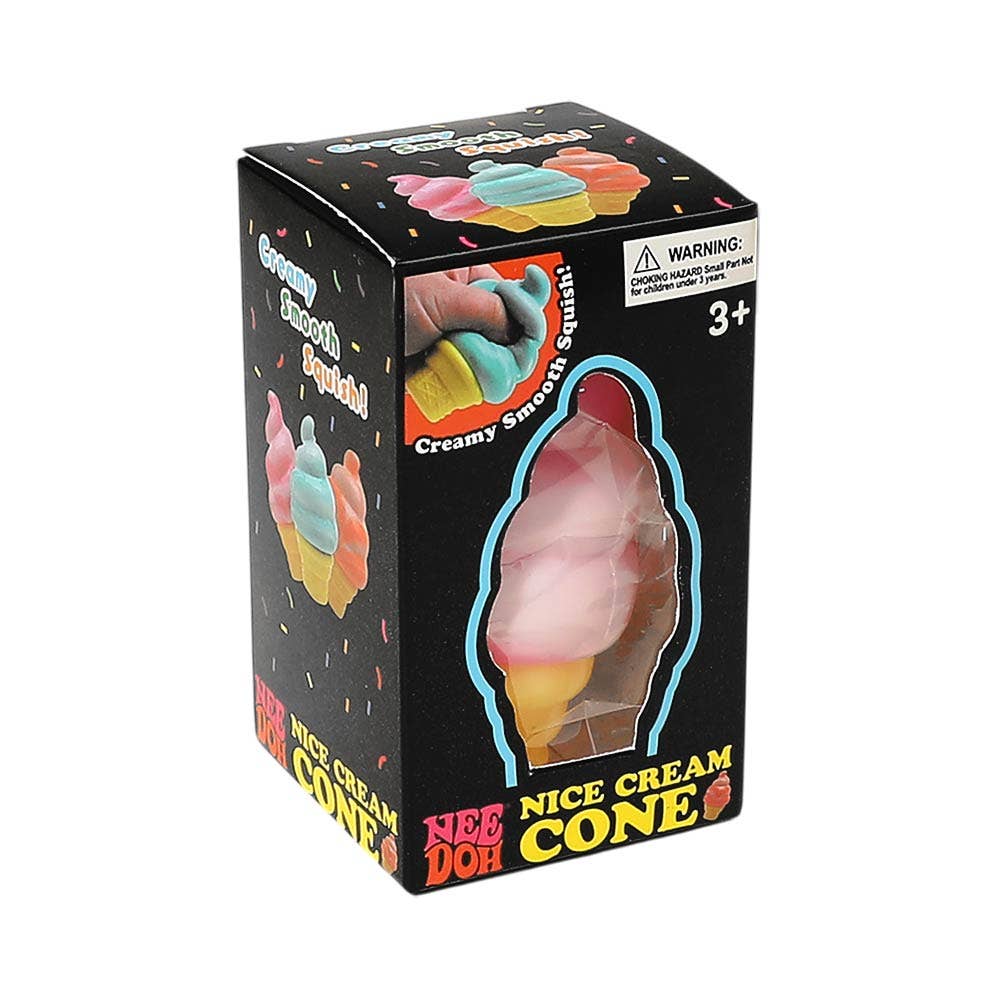 Ice Cream Cone Squishy Toy – Nee Doh Style Stress Toy